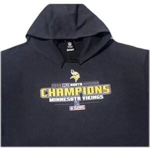 Minnesota Vikings NFL‎ Hoodie XL Division Champs Black Pullover Sweatshirt